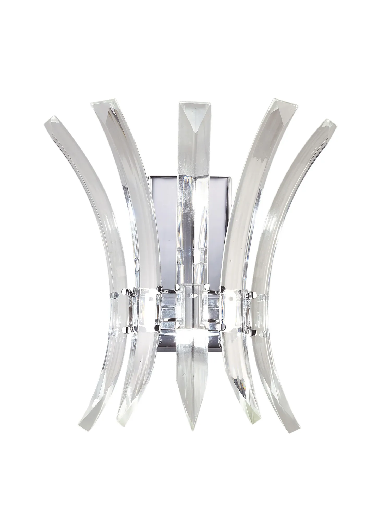 Sinclair Crystal Wall Lights Diyas Flush Crystal Wall Lights